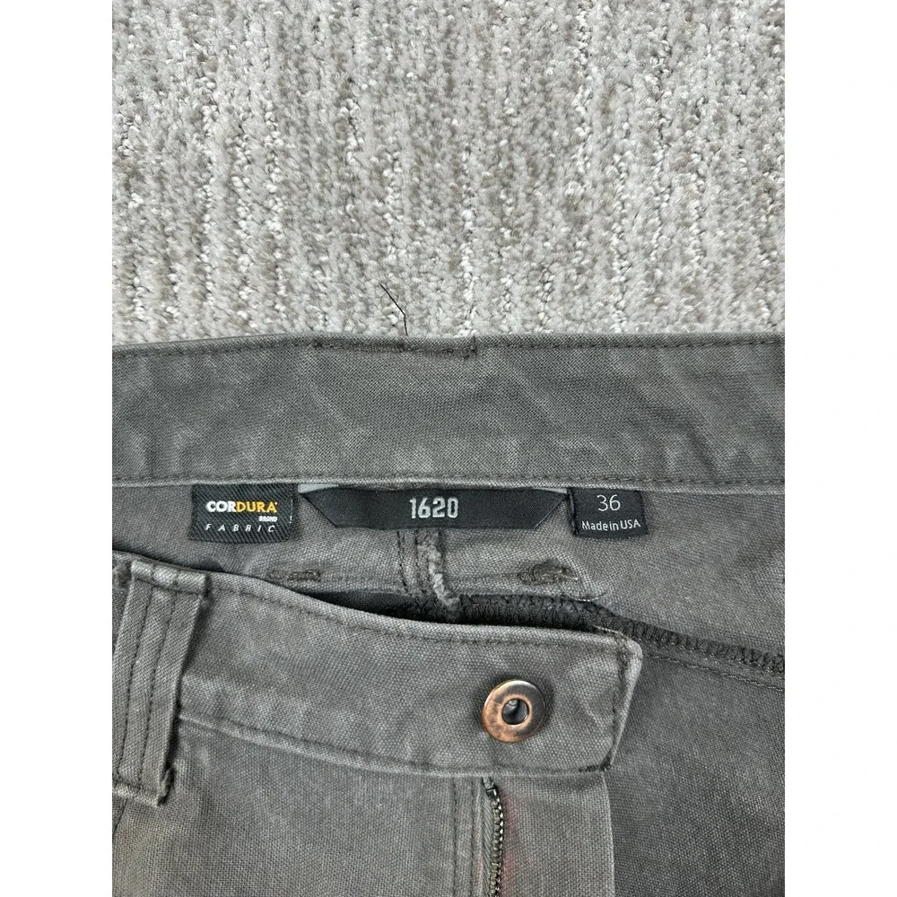 1620 Foundation Pant Men 36x31 Canvas Granite Gray Cordura Workwear Made in USA